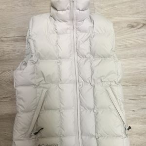 Gently used Columbia down vest, size xs